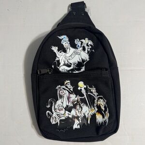 2025 Disney Parks Evil Villains Crossbody Bag Ursula Scar Hades Jafar